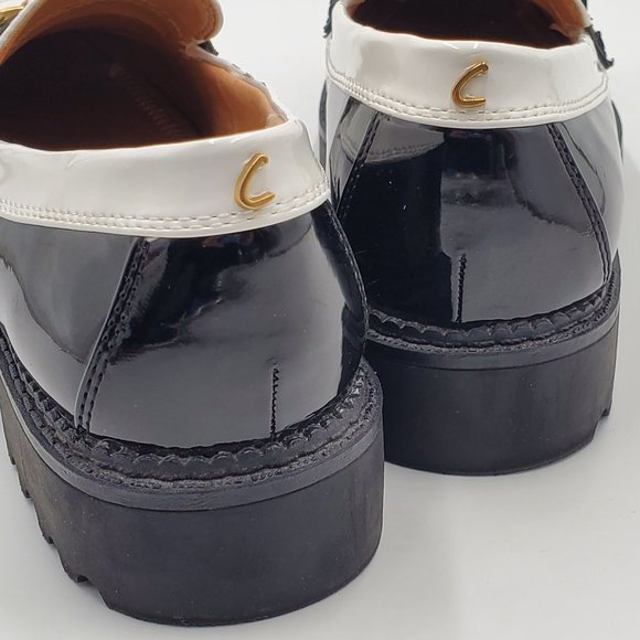 Circus NY by Sam Edelman Black & White Patent Platform Loafers - Picture 9 of 16